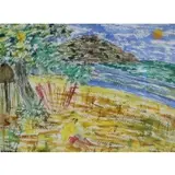 Vincent Smith, Cormier Plage, Gouache and collage