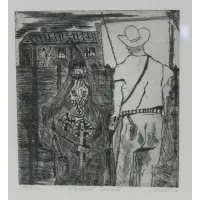 Mississippi Incident by Vincent Smith, AP etching, sold May 2025