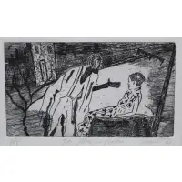 The Moon In Harlem by Vincent Smith, AP, etching, sold May 2025