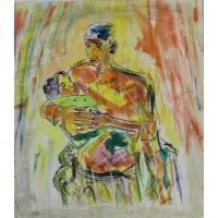 Precious Love by Vincent Smith, Pen and Watercolor, sold May 2025