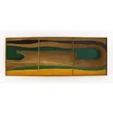 Vincent Smith, The Sands Of Life, Oil and Sand on Canvas Triptych