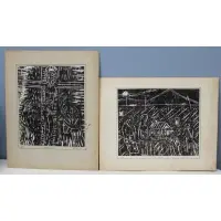Christ by Vincent Smith, 2 x Woodblock, signed and titled, sold May 2025