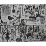 Vincent Smith, A moment Supreme, Etching, signed, titled and dated, 1971