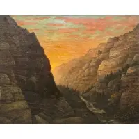 Howard Alpheus Streight, Westgate Yosemite, 1906, Oil on canvas