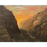 Howard Alpheus Streight, Westgate Yosemite, 1906, Oil on canvas
