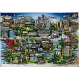 Charles Fazzino, Fort Group, Silkscreen serigraph and/or Mixed-Media on Museum Paper