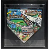 Charles Fazzino, New York Yankee's Home Base, 2008, 3D mixed media in custom display case