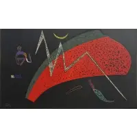 Watermelon by Wassily Kandinsky, Colored lithograph, sold May 2025