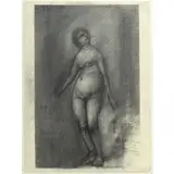 Bruce Gagnier, Standing Otoma, 0, Graphite on paper