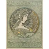 Alphonse Mucha, Ivy, Colored lithograph