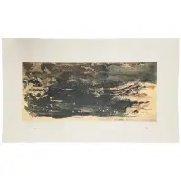 Helen Frankenthaler, Earth Slice, 1978, Etching, aquatint, and sugar-lift aquatint/etching on handmade HMP rose-oatmeal paper