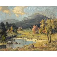 Charles E. Buckler, September in Vermont, Oil on canvas