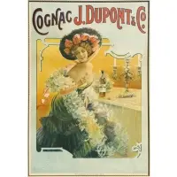 Vincent Bocchino, Cognac, for J. Dupont & Co., Colored lithographic poster