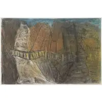 Elise Asher, They Do Not Sing For Me, 1987, Mixed media on paper