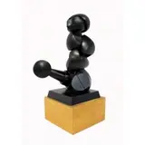 Howard Hancock Newman, MODESTY, Patinated bronze sculpture