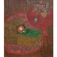 Muriel Kalish, The Baby, Oil on canvas