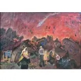 Emmanuel Mané-Katz, The Ravages of War, , Oil on canvas