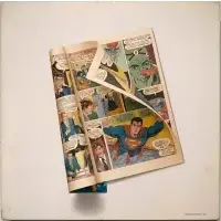 Sharon Moody, Untitled (Superman Comic Book), 2011, Oil on board