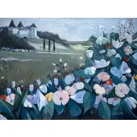 Le Jardin Sauvage (The Wild Garden) by Charles Levier, Oil on canvas, sold Apr 2025