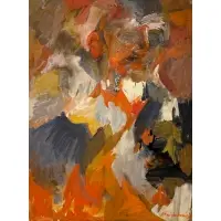 Ethelyn Honig, Untitled (Abstract Figure), 1959, Oil on canvas