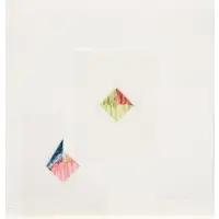 Study for Inner Perspective by Dorothea Rockburne, 1985, Watercolor, prepared acetate mounted on rag paper, sold Apr 2025
