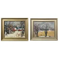 Silvermine, Connecticut by Hayley Lever, Oil on board, sold Apr 2025
