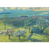 Augustus Smith Daggy, Overlooking Long Island Sound, Oil on canvas