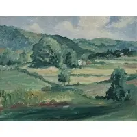 Lowell Leroy Balcom, Westport Hills, Circa 1923.Oil on board
