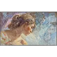Jose Roya, Eterea, Oil on board