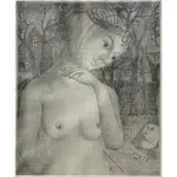 Paul Delvaux, Le Diademe (The Tiara), 1981, Soft ground etching