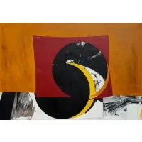 City Sun II by Budd Hopkins, Oil on canvas, sold Mar 2025