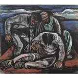 Francis de Erdely, Travelers Helping A Fallen Companion