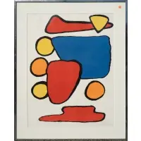 Composition; Lithograph in colors by Alexander Calder, 1969, sold Mar 2025