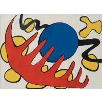 Blue Moon by Alexander Calder, 1970, sold Mar 2025