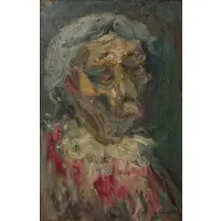 Jonah Kinigstein, Portrait of a Woman, Oil on board