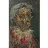Jonah Kinigstein, Portrait of a Woman, Oil on board