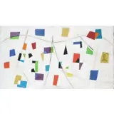 James Meikle Guy, Untitled (Geometric Color Composition), Mixed media and oil on canvas