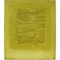 Aja Yunker, Inventar un Jardin (To Invent a Garden), 1978, Oil, mixed media, and rope on canvas