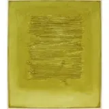 Aja Yunker, Inventar un Jardin (To Invent a Garden), 1978, Oil, mixed media, and rope on canvas