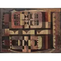 Thurloe Conolly, Painting XVII, 1950, Mixed media on Masonite