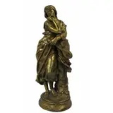 Adrien Étienne Gaudez, Mignon, Bronze sculpture signed and titled