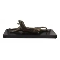 Anna Hyatt Huntington, Yawning Tiger, Bronze sculpture