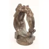 Arturo Di Modica, the young Michelangelo?? after they met in Italy in the 1960's. From a Suffern, NY estate. Dimensions: 20
