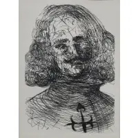 Untitled by Salvador Dalí, Etching framed behind glass, sold May 2025