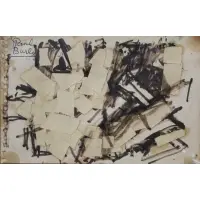 Paul Burlin, Untitled, Mixed media/collage
