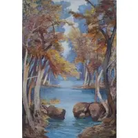 Pasquale Monaco, Little River, Oil on Canvas