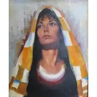 Sandra Perez Liberman, Untitled, Oil on canvas portrait
