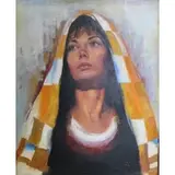 Sandra Perez Liberman, Untitled, Oil on canvas portrait