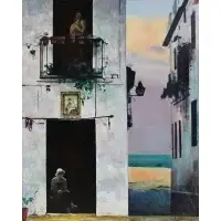 Marc Klionsky, Dusk in Cordoba, Oil on canvas