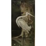 Robert Arthur Wilson, Reddish Egret, Oil on Canvas title "Reddish Egret"